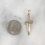 Diamond Dagger Pendant Pendant Maura Green   