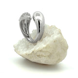 Claw Ring with Sprinkled Diamonds Statement Ring MAE + LANG