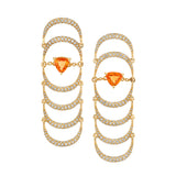 Diamond Sea of Clouds Earrings Statement Earrings Karma El-Khalil