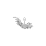 Anka Rising Ear Jacket Earrings Selin Kent White Gold Right