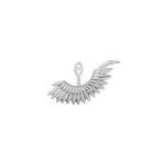 Anka Rising Ear Jacket Earrings Selin Kent White Gold Left