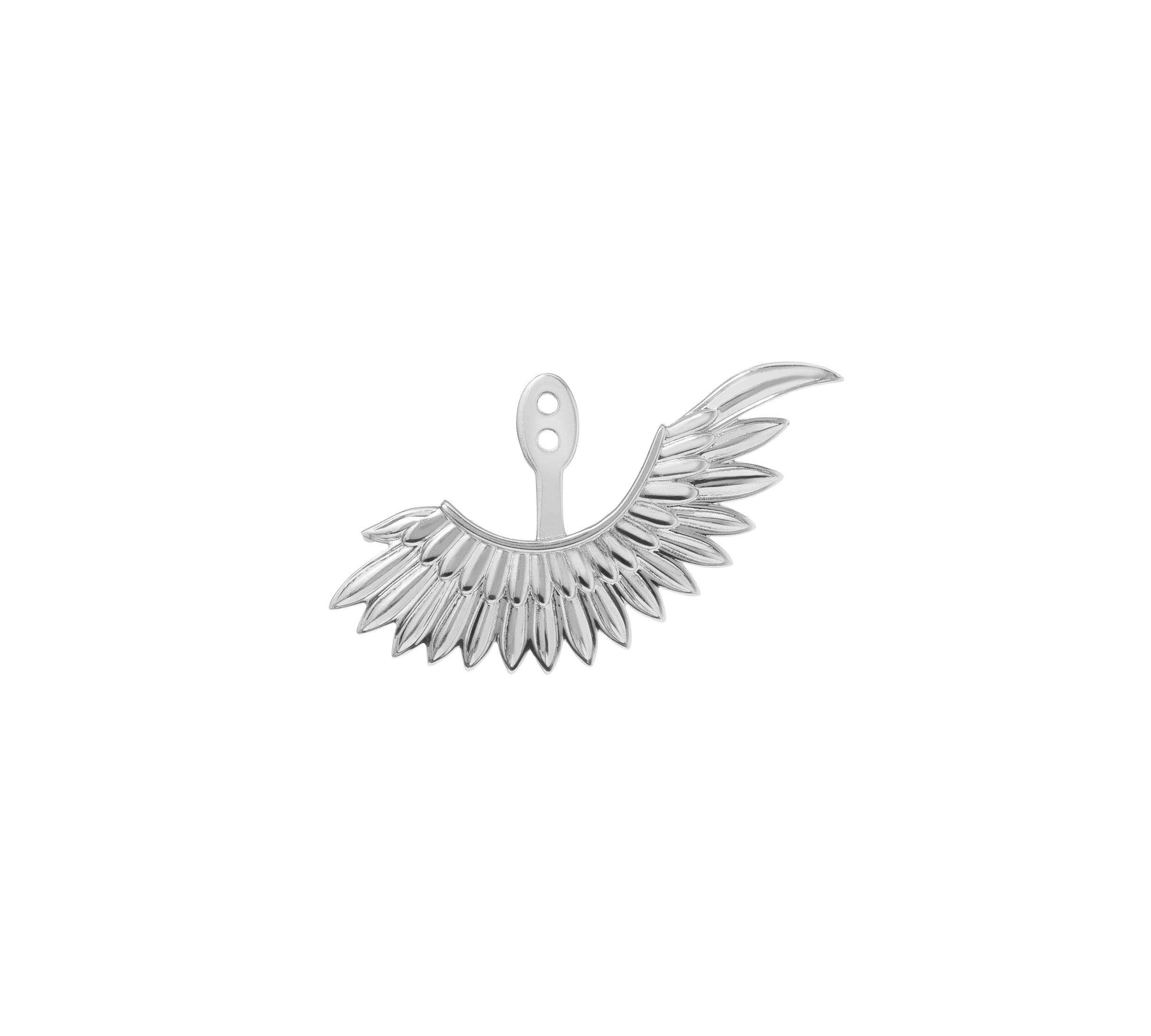 Anka Rising Ear Jacket Earrings Selin Kent White Gold Left