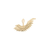 Anka Rising Ear Jacket Earrings Selin Kent Yellow Gold Left