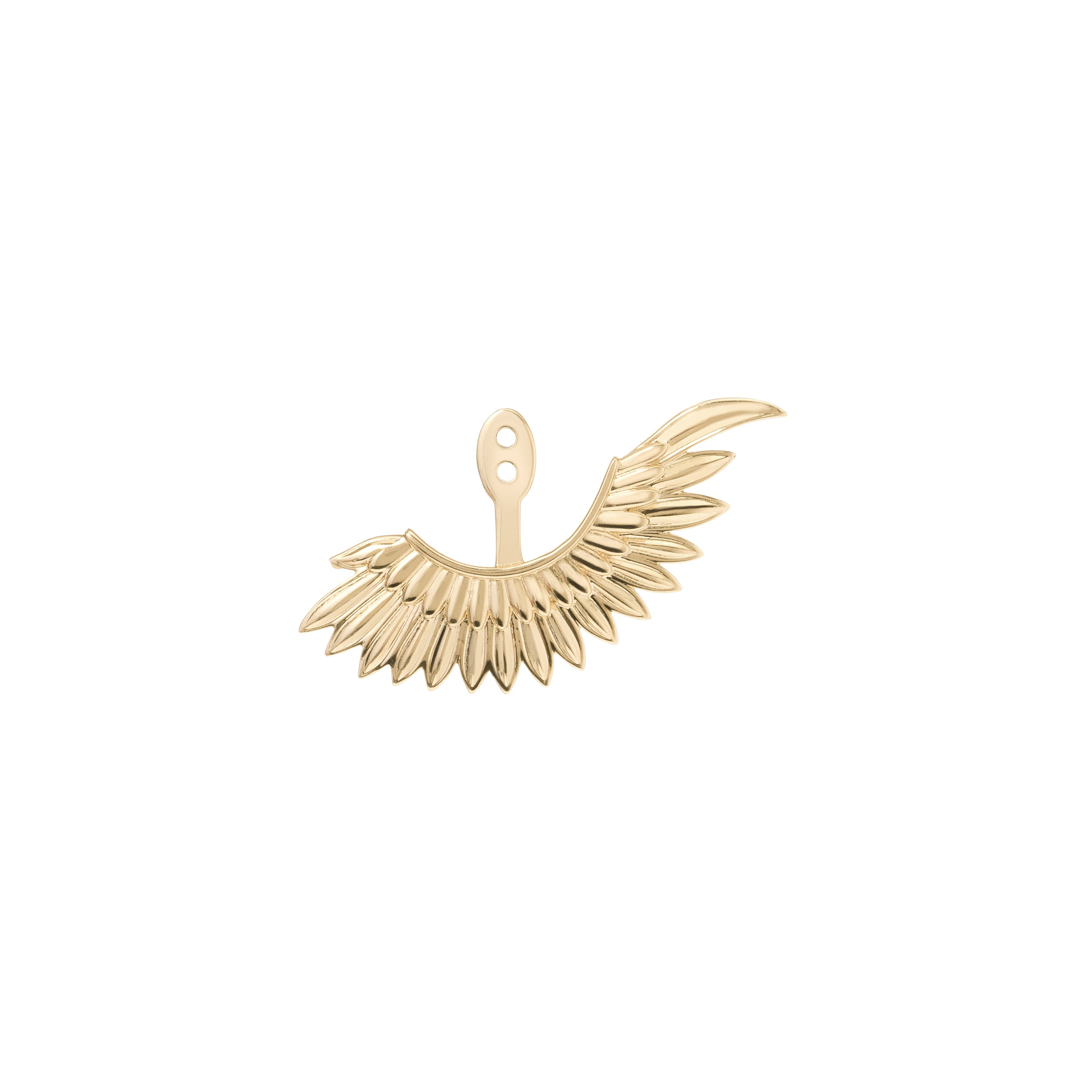Anka Rising Ear Jacket Earrings Selin Kent Yellow Gold Left