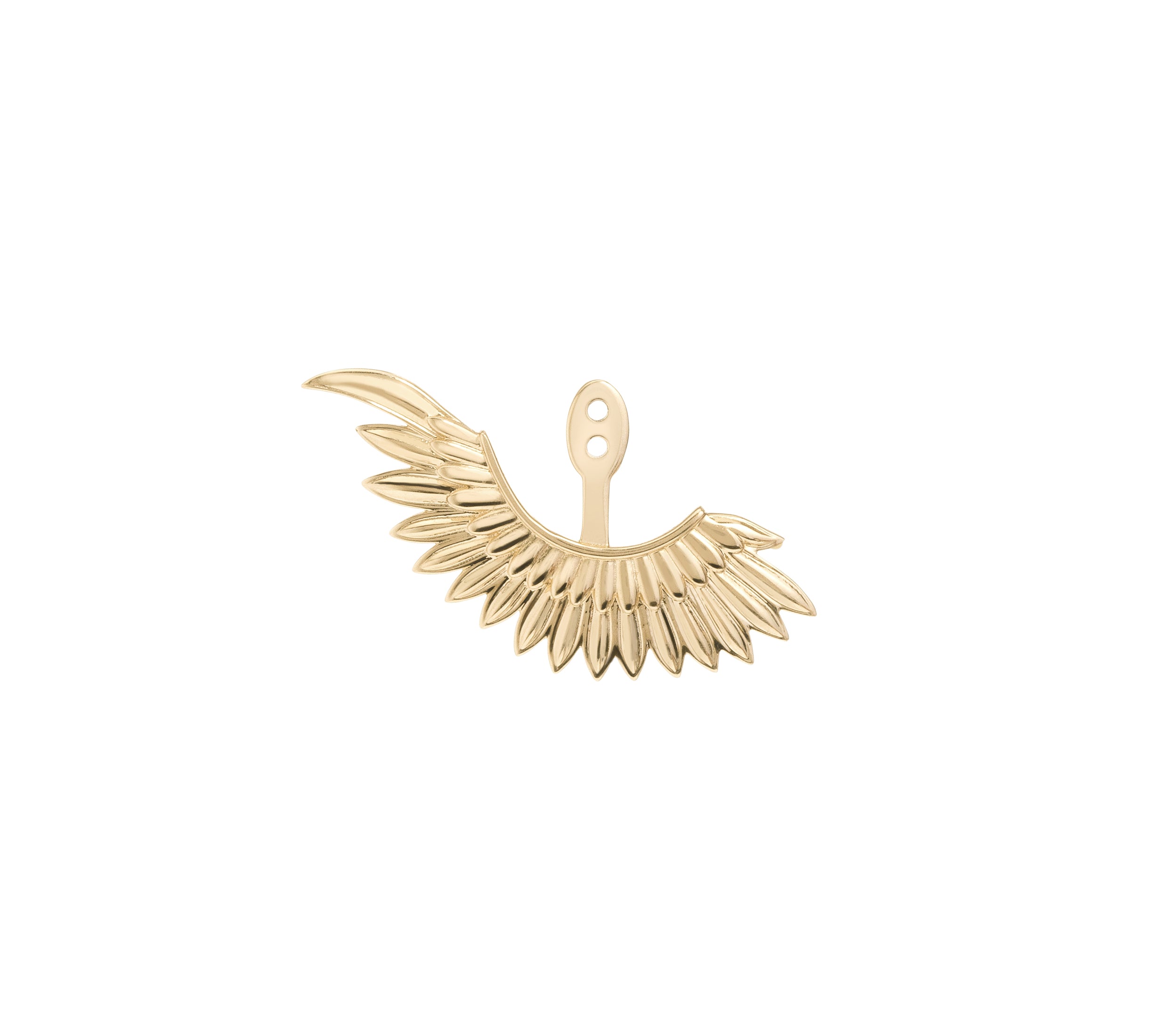 Anka Rising Ear Jacket Earrings Selin Kent Yellow Gold Right