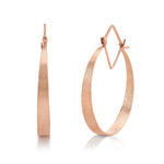 Navette Hoop Earrings Hoop Earrings Amy Gregg Jewelry Rose Gold