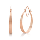 Navette Hoop Earrings Hoop Earrings Amy Gregg Jewelry Rose Gold