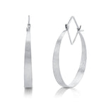 Navette Hoop Earrings Hoop Earrings Amy Gregg Jewelry White Gold