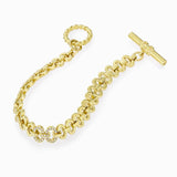 Harmony Iconic Bracelet with Diamond Logo, Yellow Gold Chain Bracelet KIMITAKE
