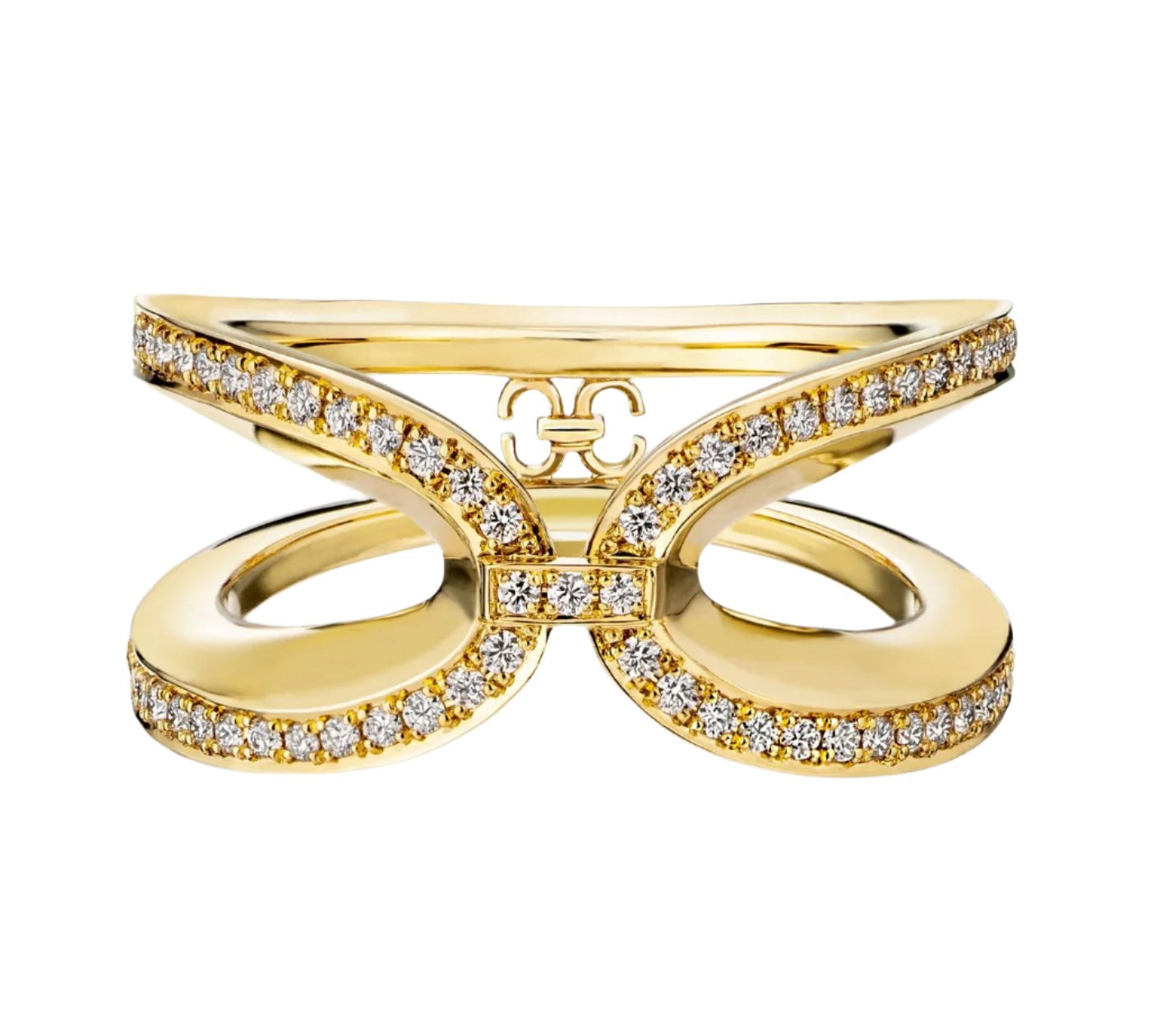 Harmony Infinity Ring with Diamonds Ring KIMITAKE Yellow Gold size 9.5