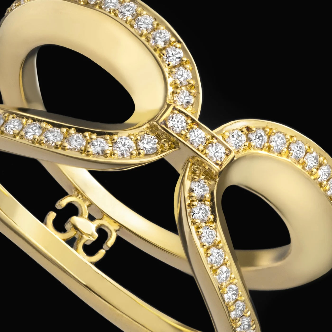 Harmony Infinity Ring with Diamonds Ring KIMITAKE