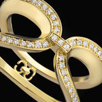 Harmony Infinity Ring with Diamonds Ring KIMITAKE