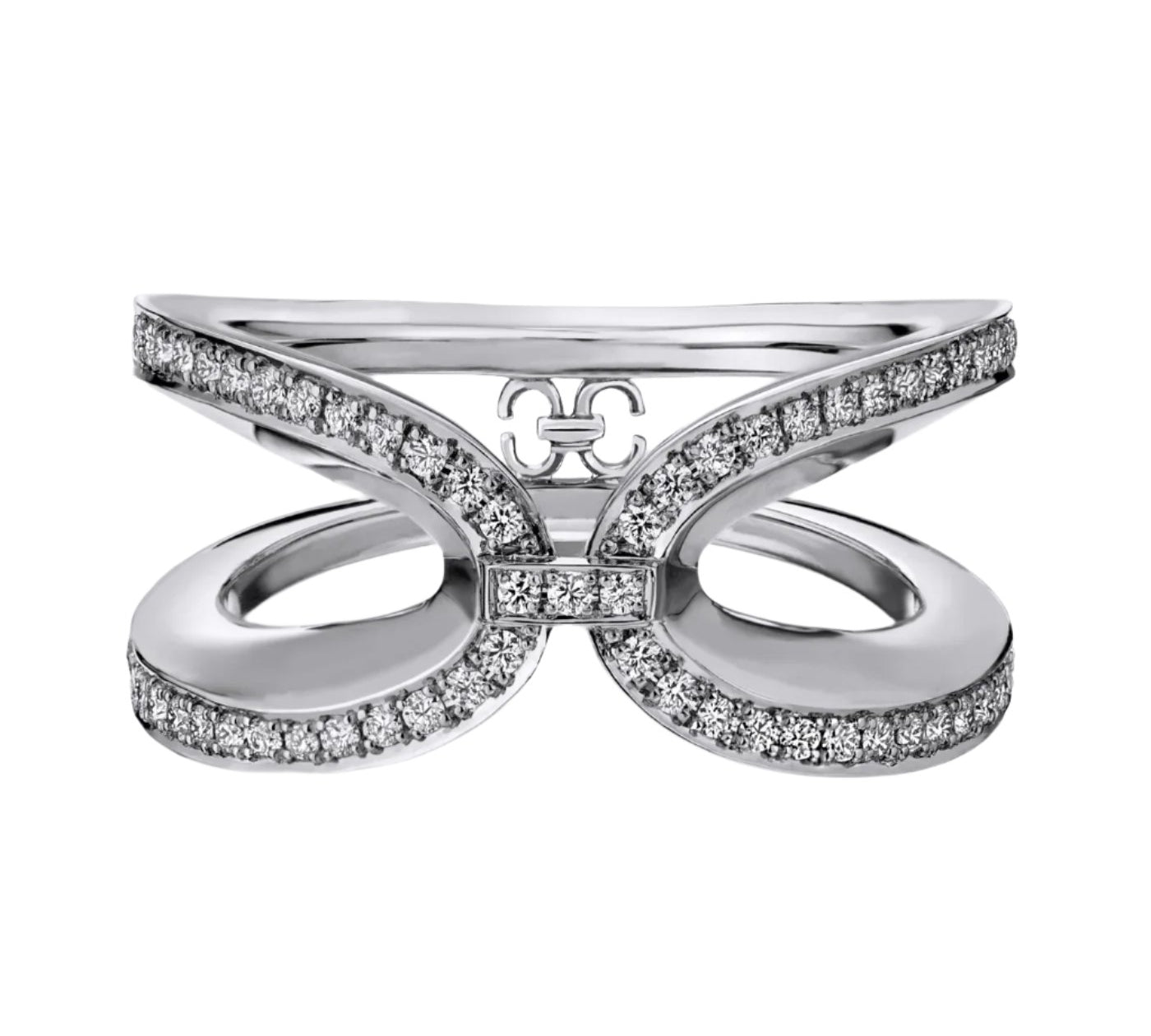 Harmony Infinity Ring with Diamonds Ring KIMITAKE White Gold size 9.25