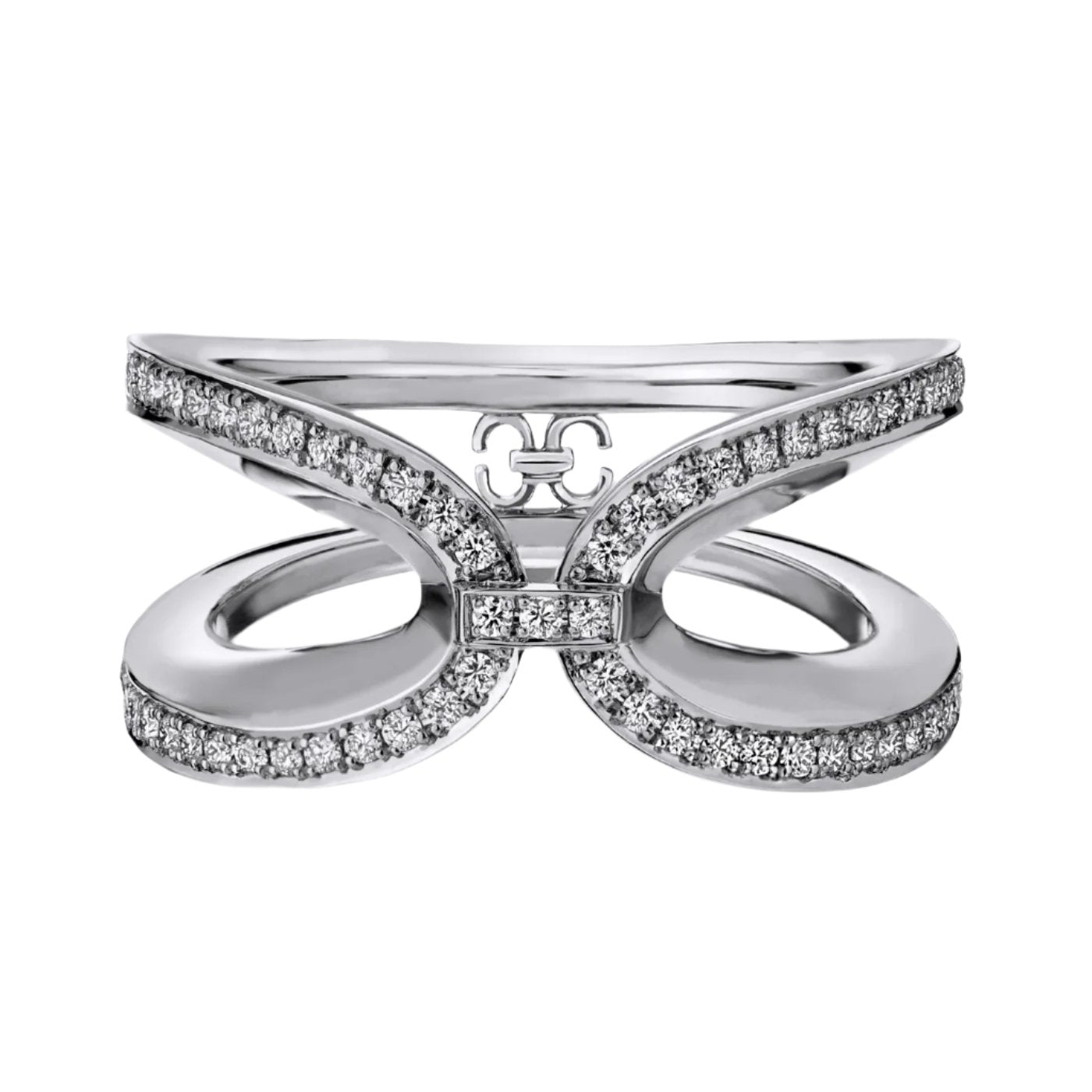 Harmony Infinity Ring with Diamonds Ring KIMITAKE White Gold size 9.25