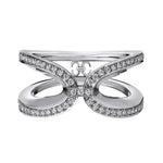 Harmony Infinity Ring with Diamonds Ring KIMITAKE White Gold size 9.25