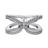 Harmony Infinity Ring with Diamonds Ring KIMITAKE White Gold size 9.25