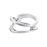 Harmony Infinity Ring with Diamonds Ring KIMITAKE