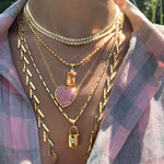 Long Fishbone Necklace Chain Necklace Karma El-Khalil