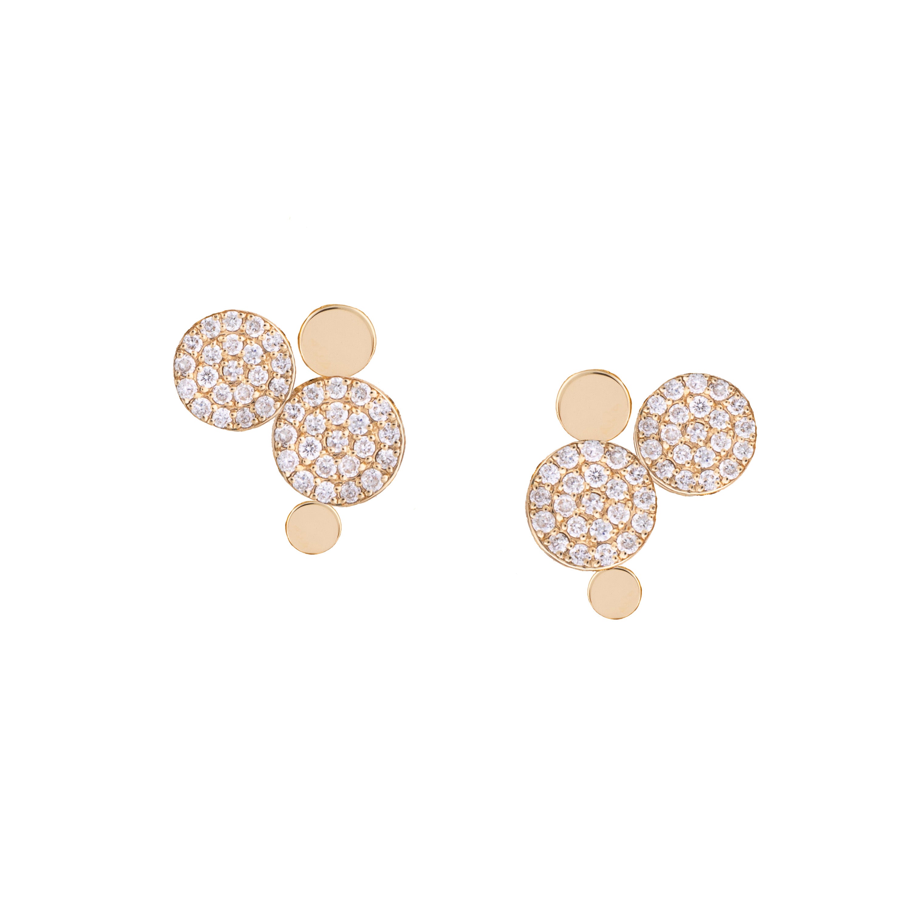 Diamond Bubbles Stud Earrings Stud Earrings Falamank