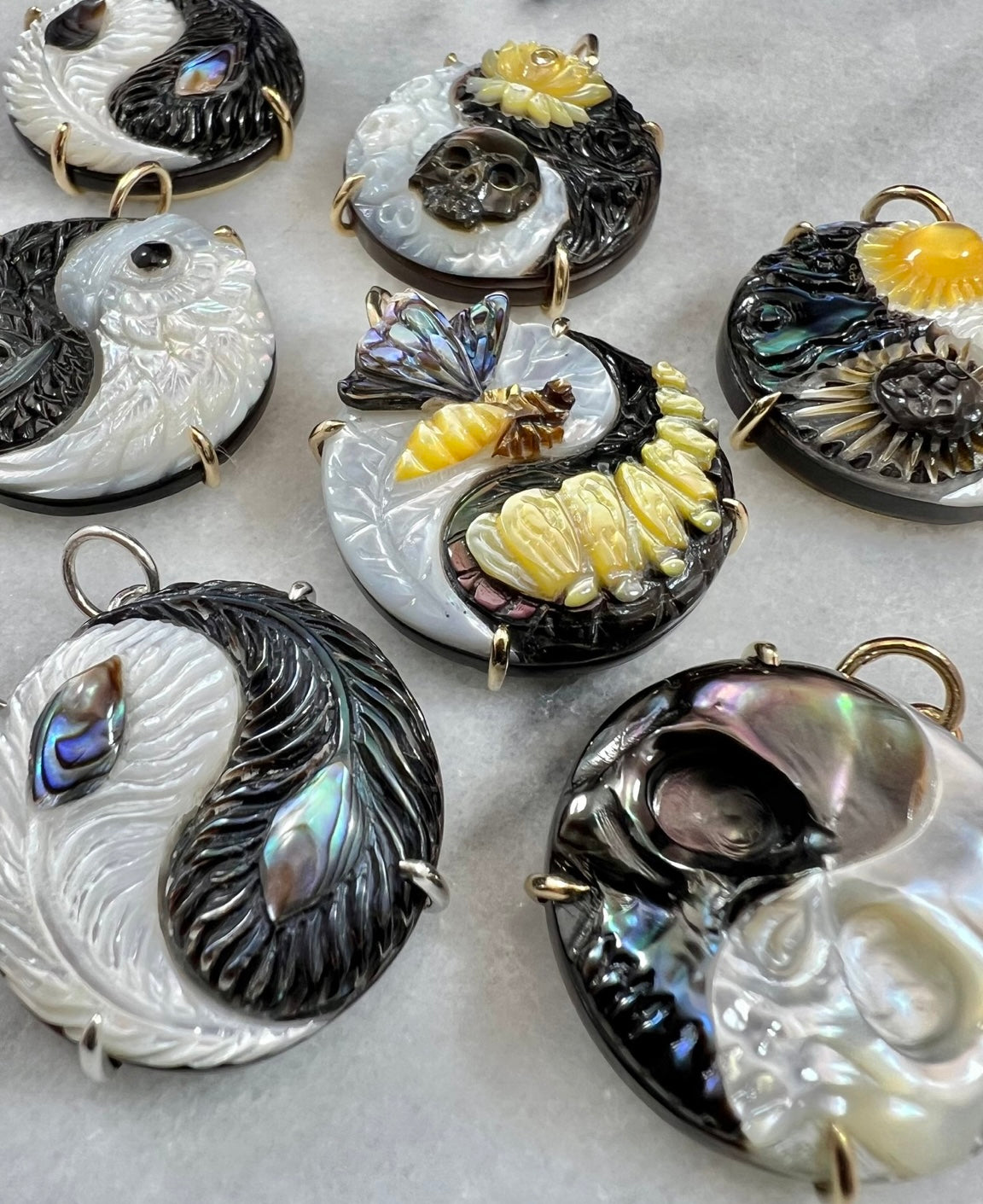 Butterfly Yin Yang Pendant Pendant Maura Green   