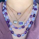 East-West Citrine Enamel Pendant Necklace Pendant Necklace Goshwara