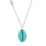V-Land Shell Necklace Pendant Necklace Elisabeth Bell Jewelry Turquoise