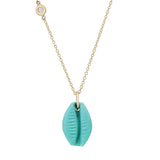 V-Land Shell Necklace Pendant Necklace Elisabeth Bell Jewelry Turquoise