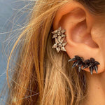 Black Diamond Hedgehog Studs Stud Earrings Karma El-Khalil
