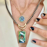 Crescent Moon Charm Holder Charm Maura Green