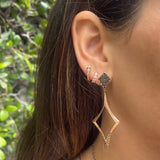 Black Diamond Maven Earrings Drop Earrings Yakira Rona