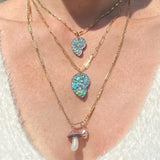 Luminescent Ammonite, Small Charm Maura Green