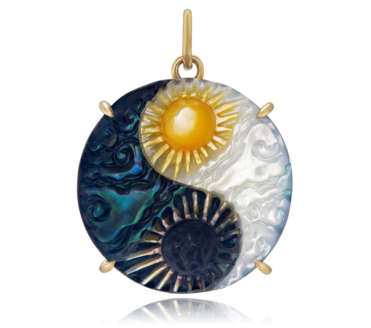 Day and Night Yin Yang Pendant Pendant Maura Green   