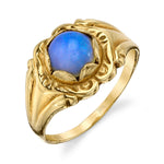 Vintage Moonstone Gypsy Ring Rings Roseark Vintage   
