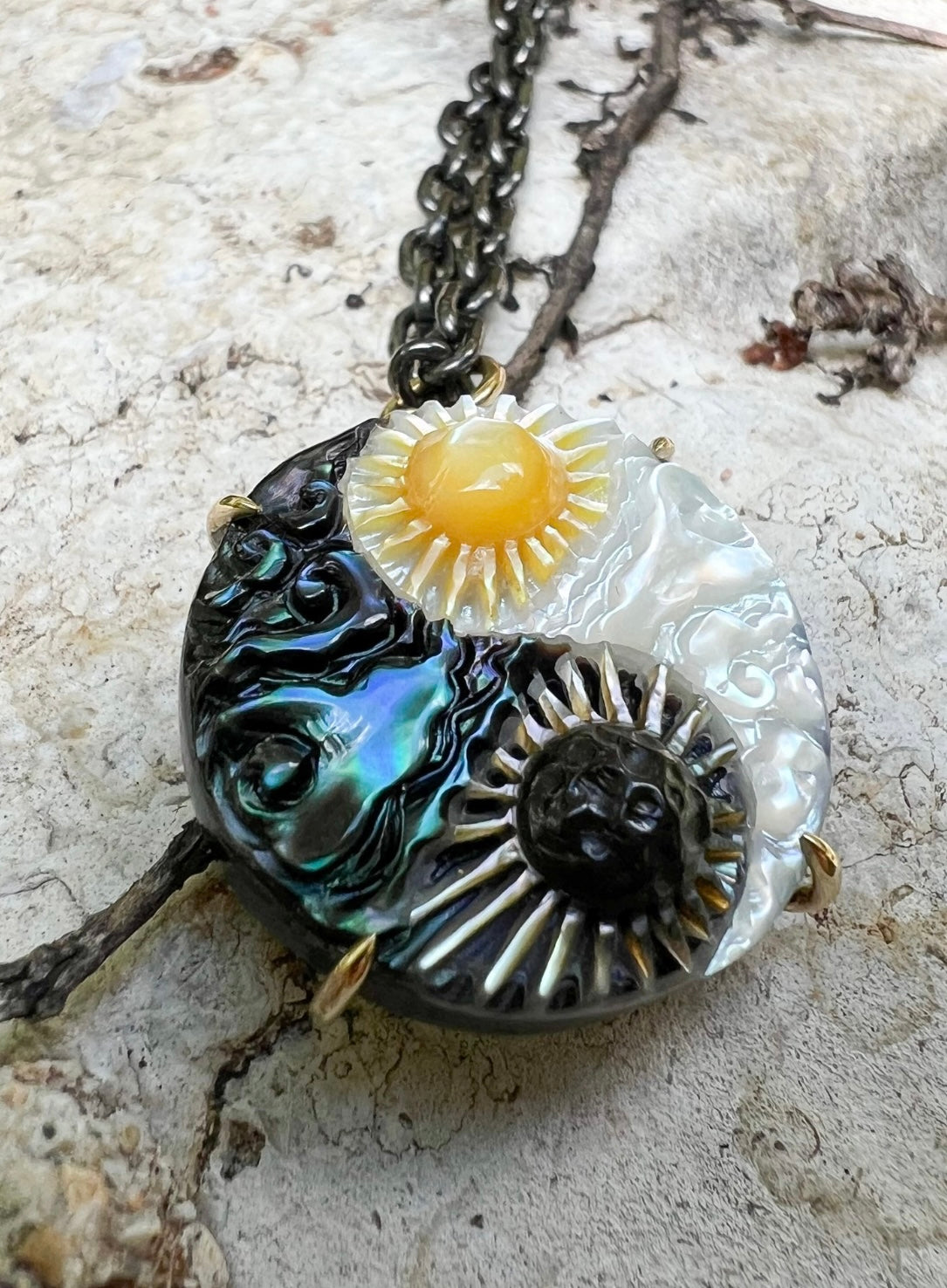 Day and Night Yin Yang Pendant Pendant Maura Green   
