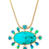 Gem Silica Opal Pendant Necklace Pendant Necklace Guita M