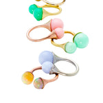 Double-Tip Opal Ring Ring Guita M