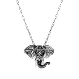 Elephant Pendant - Brooch Pendant Necklace Goshwara