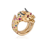 Dragon Coil Ring Statement Ring Goshwara