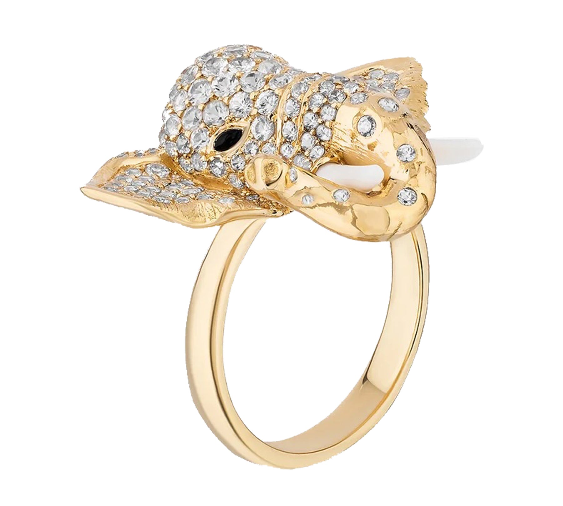 Elephant Ring Statement Ring Goshwara
