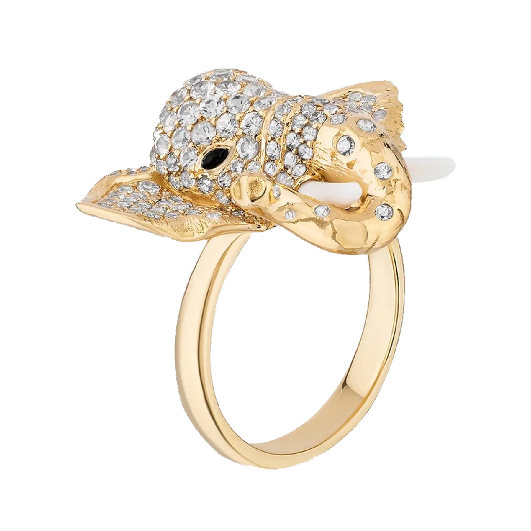 Elephant Ring Statement Ring Goshwara