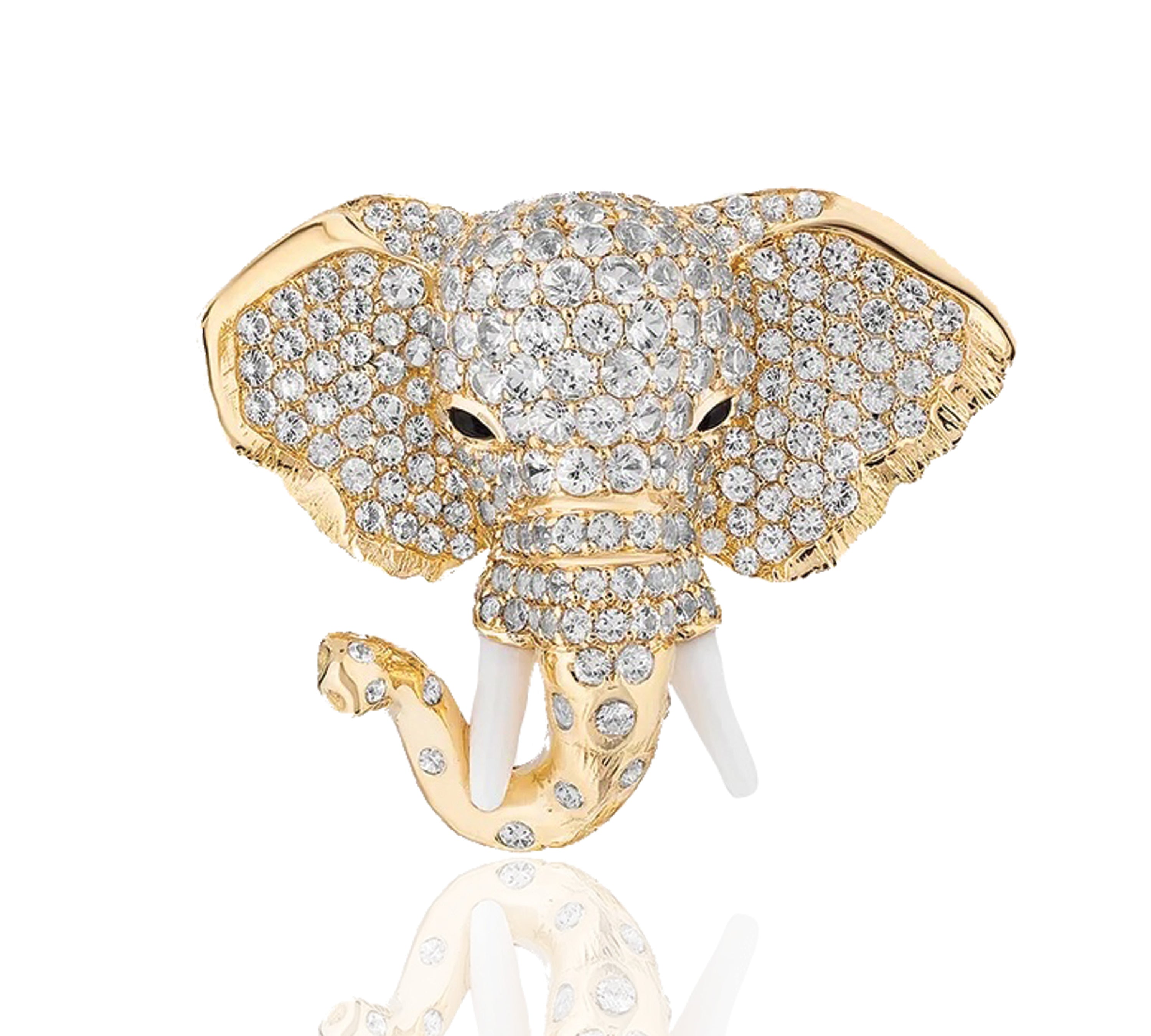 Elephant Ring Statement Ring Goshwara