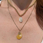 Golden Nautilus Charm Pendant Maura Green