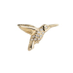 Hummingbird Earring with Diamonds Stud Earrings Roseark Deux