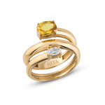 Duo Stoned Twist Ring Ring RITA Fine Jewelry
