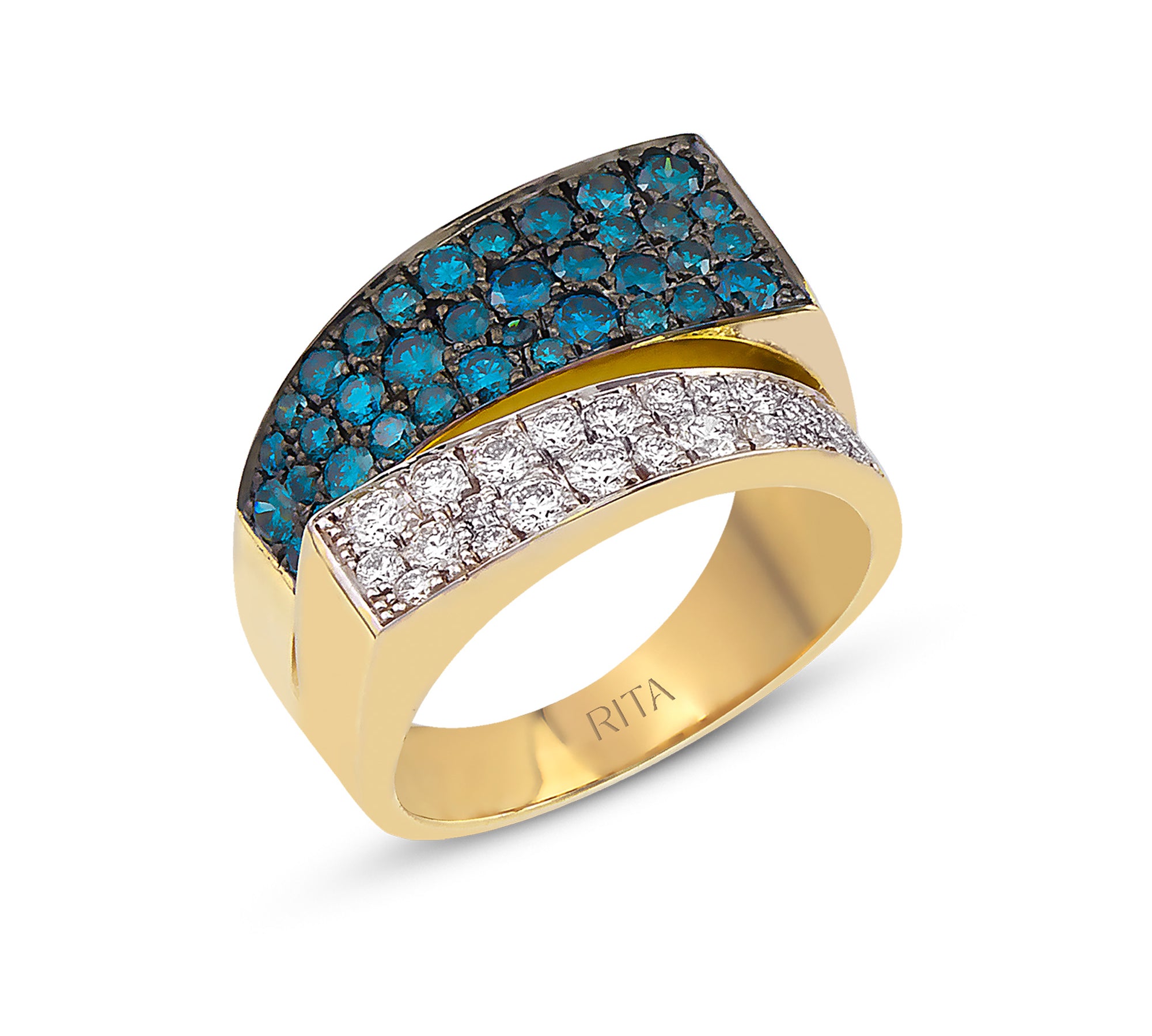 Sorella Ring Ring RITA Fine Jewelry Blue Diamond 7