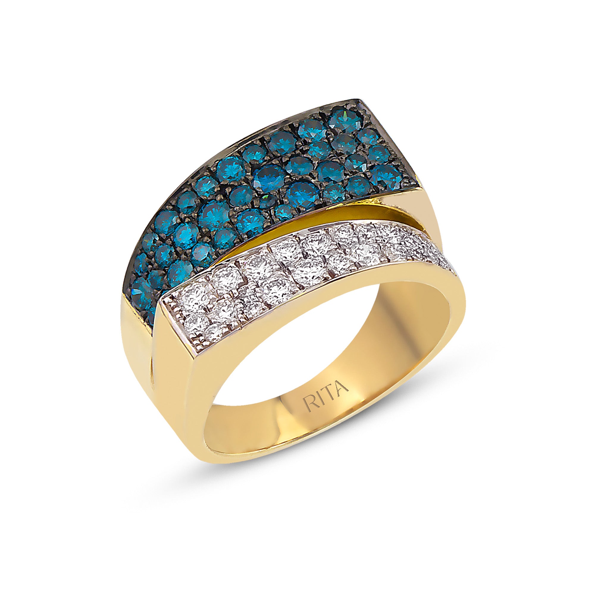 Sorella Ring Ring RITA Fine Jewelry Blue Diamond 7