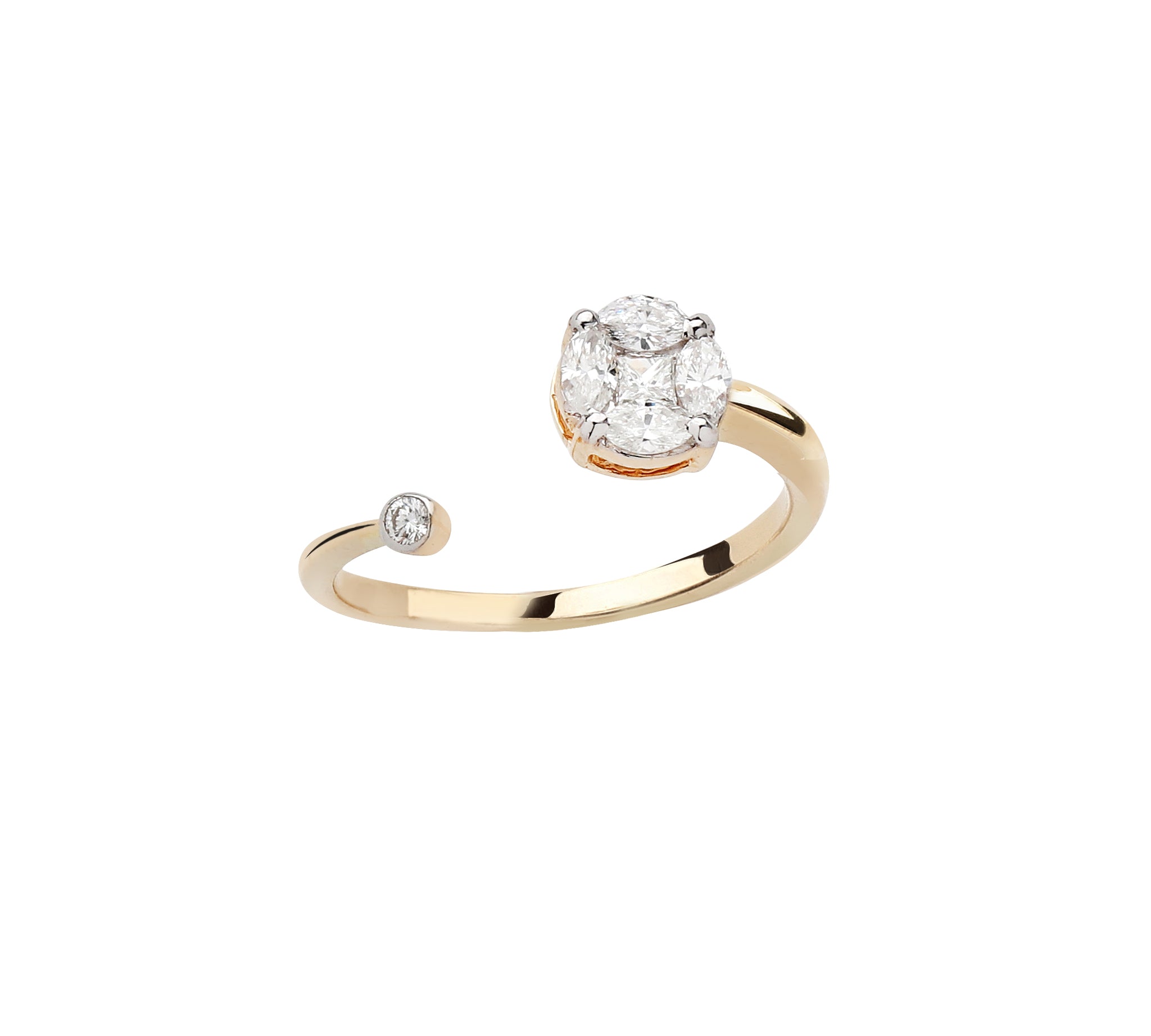 Illusion Round Solitaire Ring Ring Ritique 6