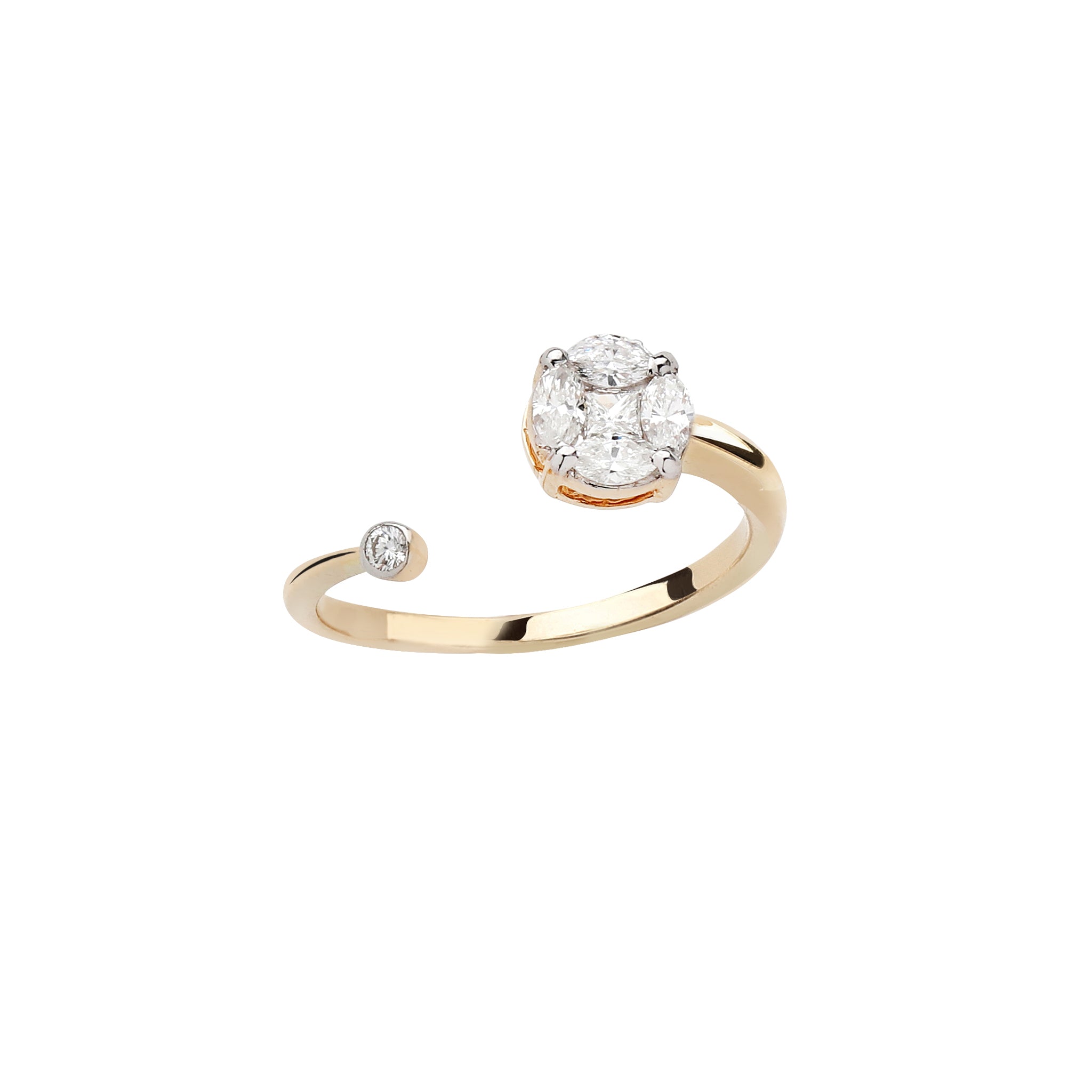 Illusion Round Solitaire Ring Ring Ritique 6