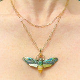 Death Head Hawk Moth Charm Charm Maura Green   