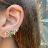 Dragonfly Stud with Diamonds Stud Earrings Roseark Deux